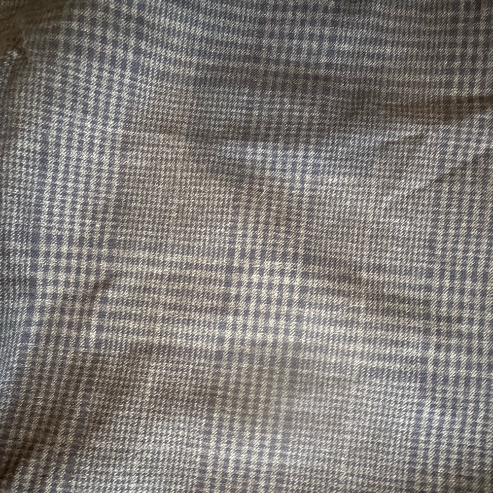 Old Navy Navy High rise Plaid Pixie Pants with pockets size 12 - Picture 6 of 7